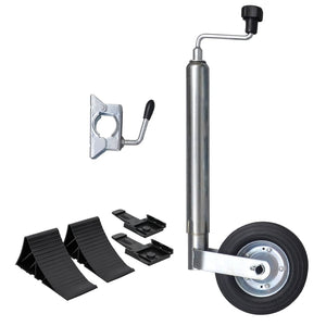 vidaXL Roue jockey 48 mm avec 1 pince et cales