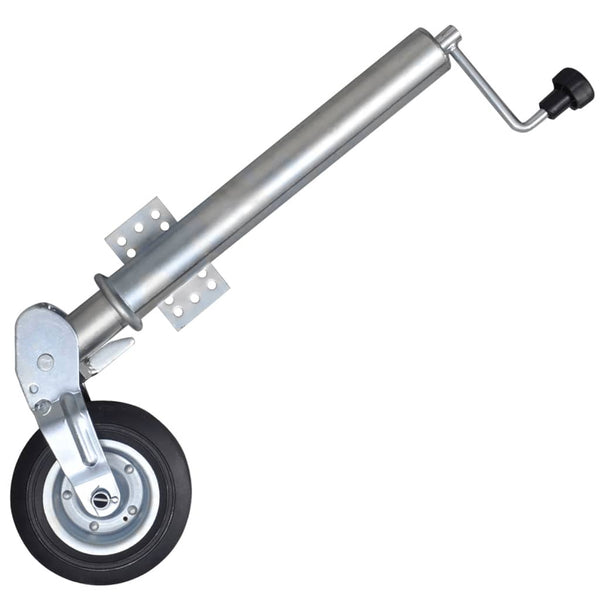 vidaXL Roue jockey 60 mm avec 2 barres de support et 2 colliers de serrage