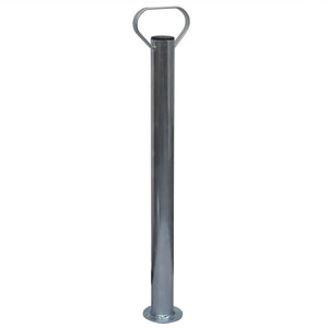 vidaXL Roue jockey 60 mm avec 2 barres de support et 2 colliers de serrage