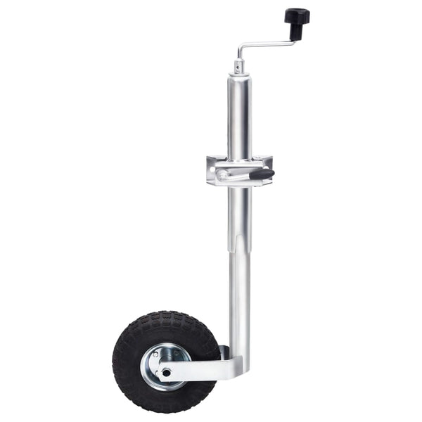 vidaXL Roue jockey 48 mm avec 2 tubes de support et 3 brides de fixation