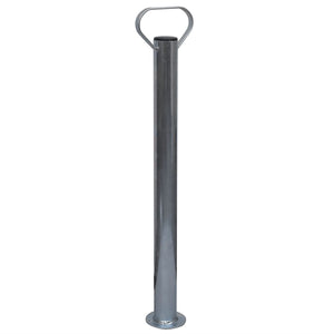vidaXL Roue jockey 48 mm avec 2 tubes de support et 3 brides de fixation