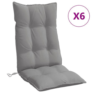 Hochlehner Auflagen 6er-Set Grau Oxford