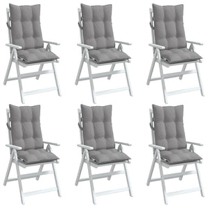 Hochlehner Auflagen 6er-Set Grau Oxford