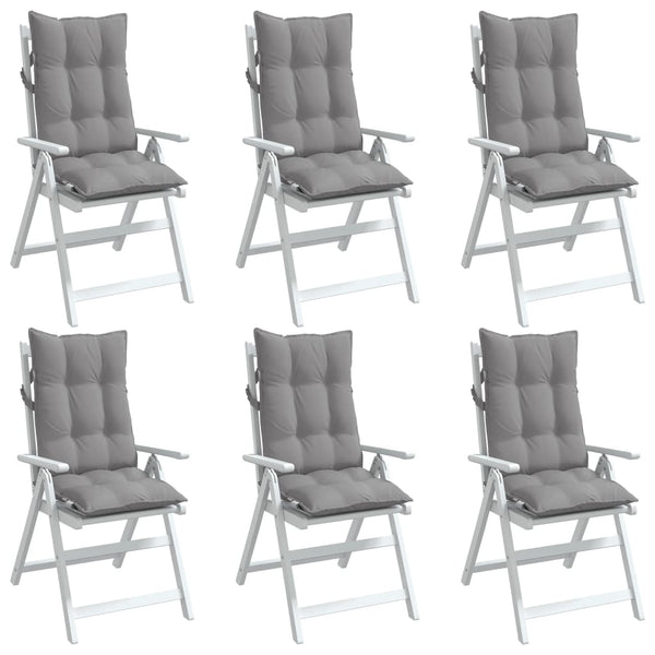 Hochlehner Auflagen 6er-Set Grau Oxford