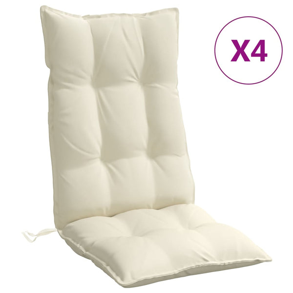 Hochlehner Auflagen 4er-Set Creme Oxford
