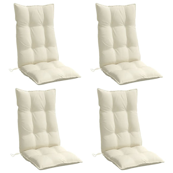 Hochlehner Auflagen 4er-Set Creme Oxford