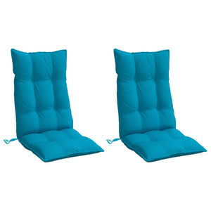 Hellblaue Hochlehner Auflagen, 2er Set