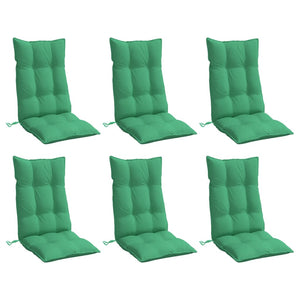 6er Set Hochlehner Auflagen Grün