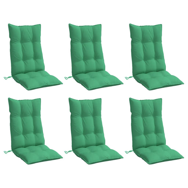6er Set Hochlehner Auflagen Grün