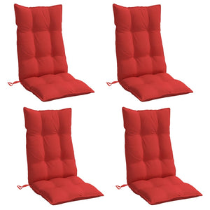 Hochlehner Auflagen 4er Set Rot