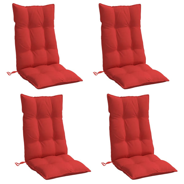 Hochlehner Auflagen 4er Set Rot