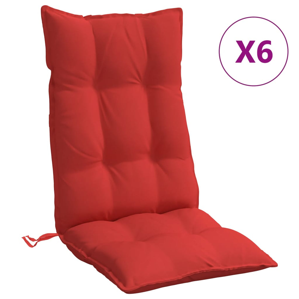 Hochlehner Auflagen 6er Set Rot Oxford