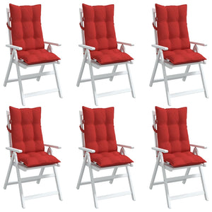 Hochlehner Auflagen 6er Set Rot Oxford