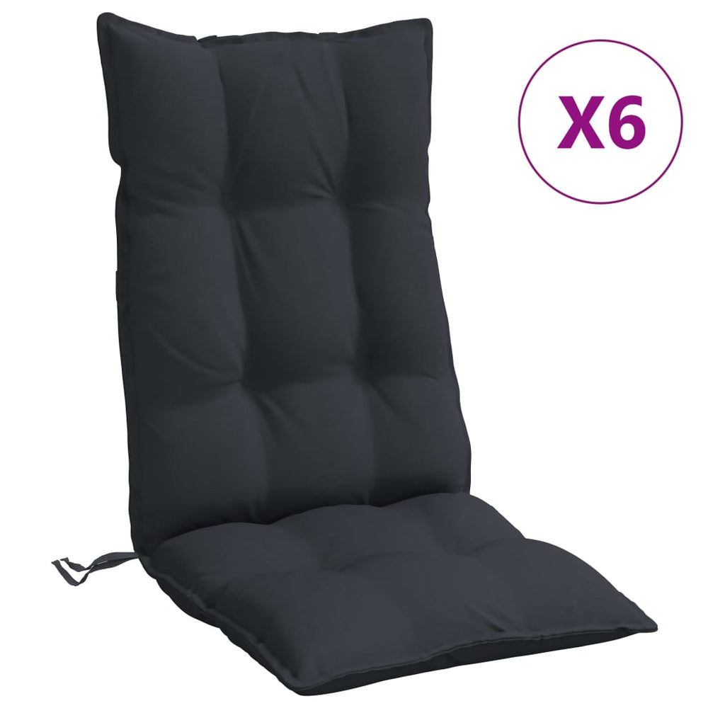 Hochlehner Auflagen 6er Set Schwarz