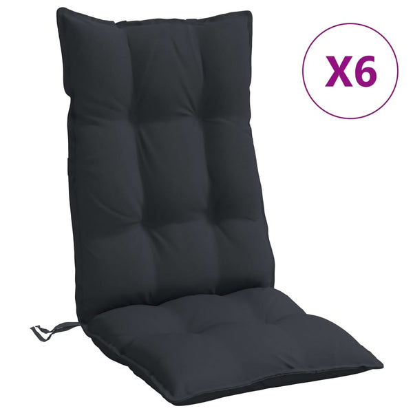Hochlehner Auflagen 6er Set Schwarz