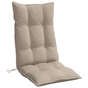 6er Set Hochlehner Auflagen Taupe