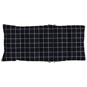 Hochlehner Auflagen 2er Set Schwarz Karomuster