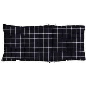 Hochlehner Auflagen 4er Set Schwarz Karomuster