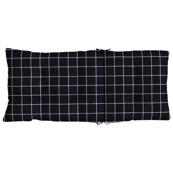 Hochlehner Auflagen 4er Set Schwarz Karomuster