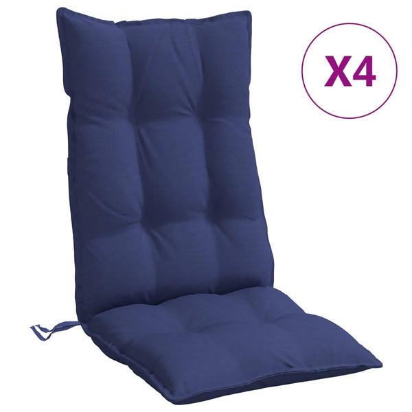 Hochlehner Auflagen Marineblau 4er-Set