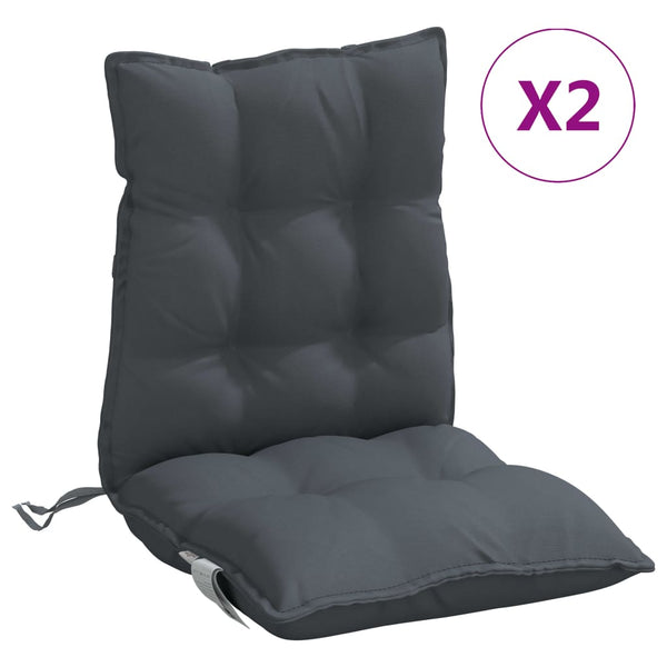 Niedriglehner Auflagen 2er Set Anthrazit