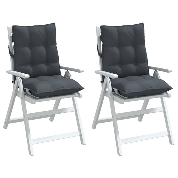 Niedriglehner Auflagen 2er Set Anthrazit