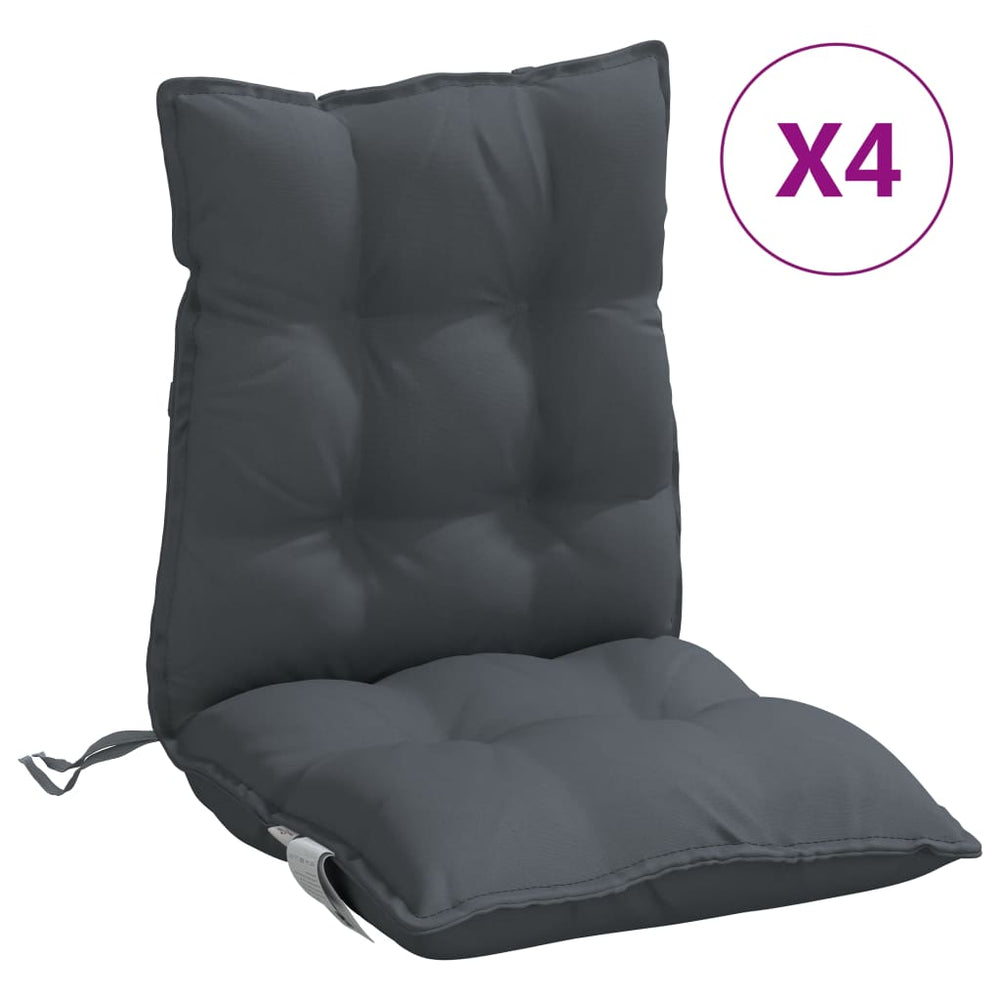 Niedriglehner Auflagen 4er Set Anthrazit