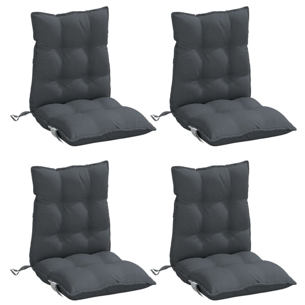 Niedriglehner Auflagen 4er Set Anthrazit
