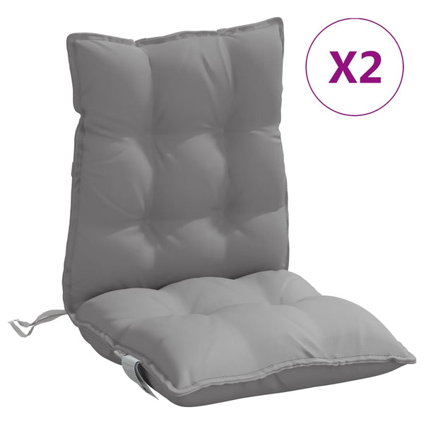 Niedriglehner Auflagen 2er Set Grau