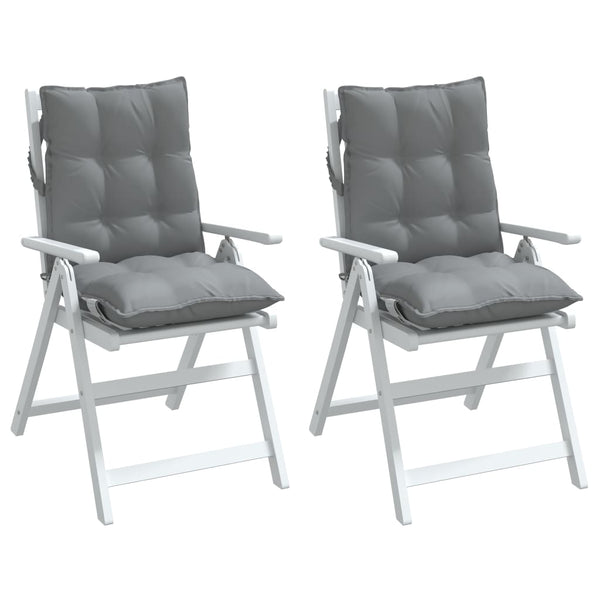 Niedriglehner Auflagen 2er Set Grau