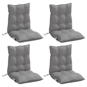 Niedriglehner Auflagen 4er Set Grau