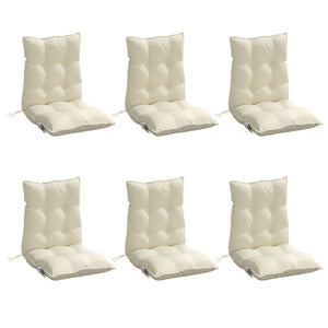 Niedriglehner Auflagen 6er Set Creme Oxford