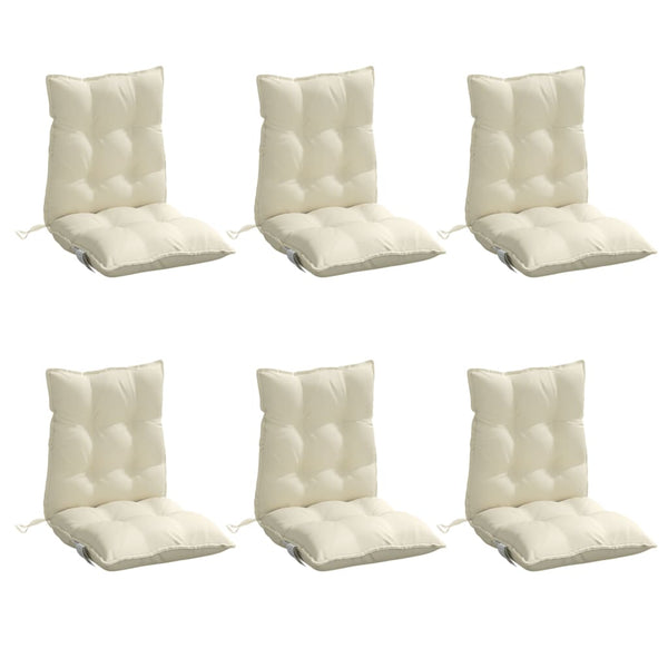Niedriglehner Auflagen 6er Set Creme Oxford