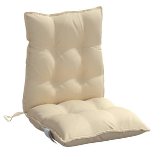 Niedriglehner Auflagen Beige Oxford-Gewebe 2er Set
