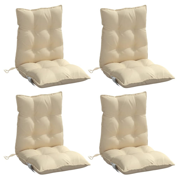 Niedriglehner Auflagen 4er Set Beige Oxford