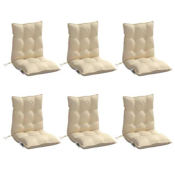 Niedriglehner Auflagen 6er Set Beige Oxford
