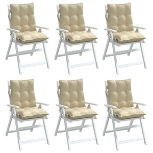 Niedriglehner Auflagen 6er Set Beige Oxford