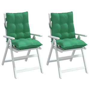 Grüne Niedriglehner Auflagen, 2er-Set