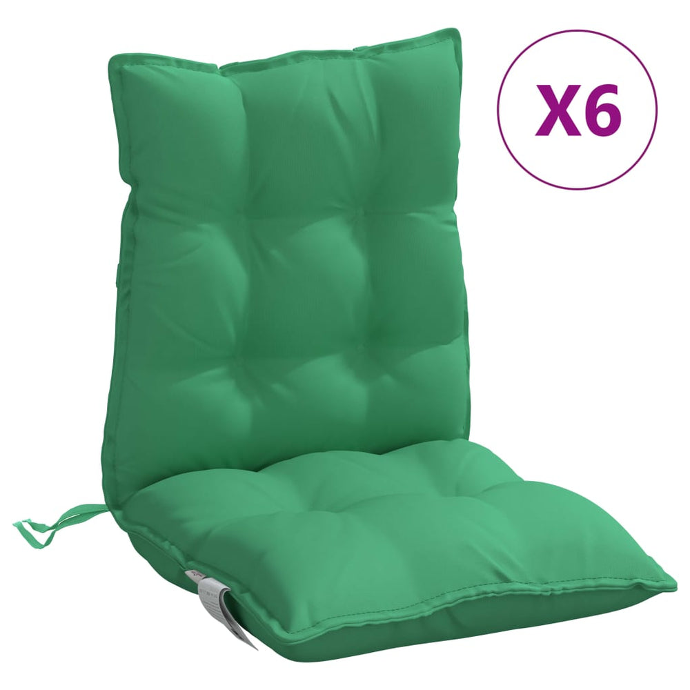 Niedriglehner Auflagen 6er Set Grün