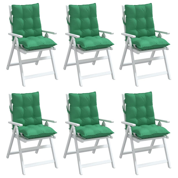 Niedriglehner Auflagen 6er Set Grün