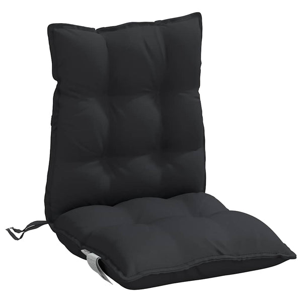 Niedriglehner Auflagen 2er-Set Schwarz