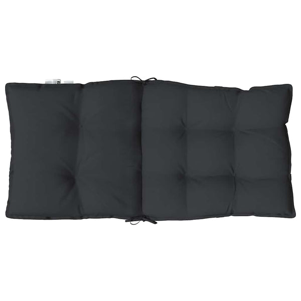 Niedriglehner Auflagen 2er-Set Schwarz