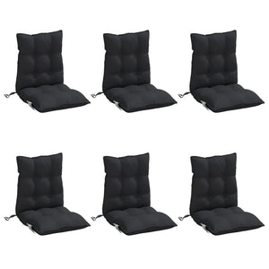 Niedriglehner Auflagen 6er Set Schwarz