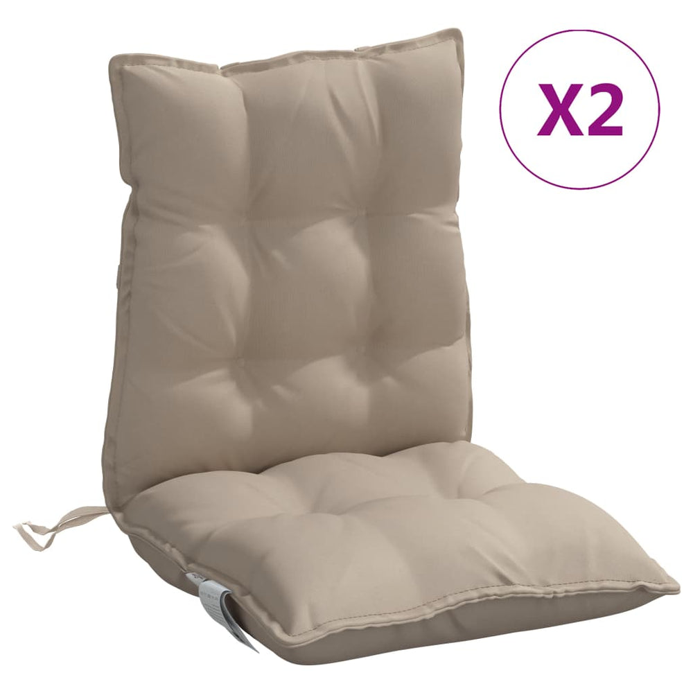 Niedriglehner Auflagen 2er-Set Taupe