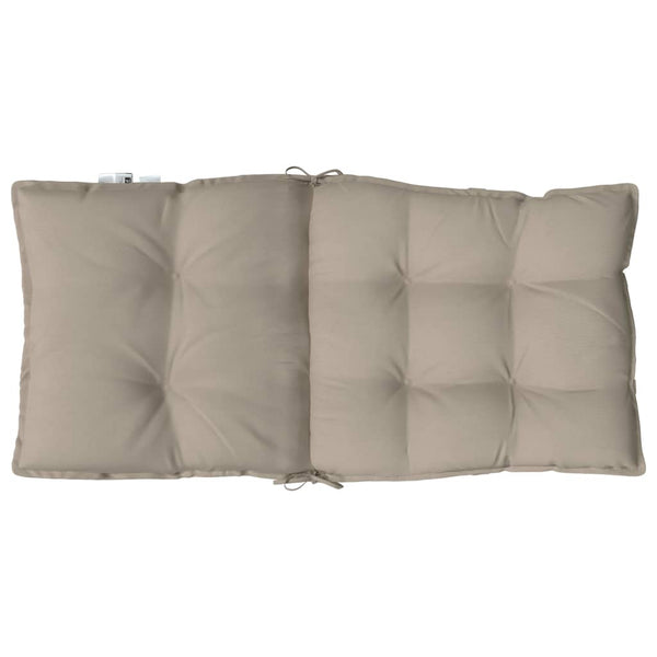 Niedriglehner Auflagen 2er-Set Taupe