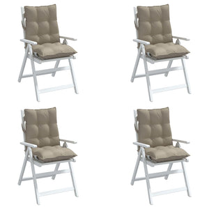 Niedriglehner Auflagen 4er Set Taupe