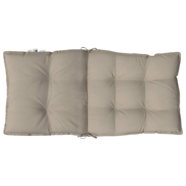 Niedriglehner Auflagen 4er Set Taupe