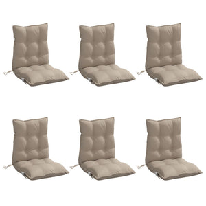 Niedriglehner Auflagen 6er Set Taupe