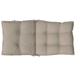 Niedriglehner Auflagen 6er Set Taupe