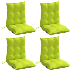 Niedriglehner Auflagen 4er Set Knallgrün